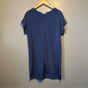 Anthropologie Lavender Brown Silk Tshirt dress